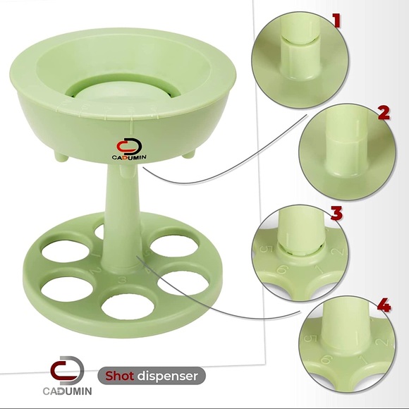 CADUMIN Shot Glass Dispenser and Holder - 6 Shot Glass NEW!!! - Picture 6 of 9